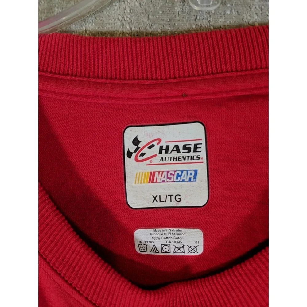 Chase Authentics Nascar Men's T Shirt Red XL Cotton Tony Stewart Haas Racing‎